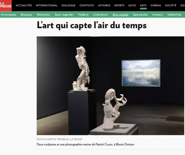 Patrick Coutu à la galerie Blouin Division. L’art qui capte l’air du temps, La Presse