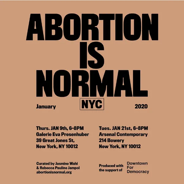 Chloe Wise | Downtown for Democracy’s ‘Abortion is Normal’ Art Show , Arsenal Contemporary Art