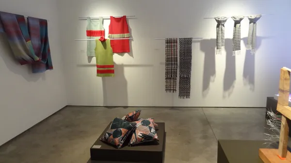 Painting into Textile: Inspired by Michael Kidner, 2016, Flowers Gallery