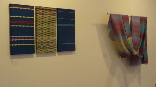 Painting into Textile: Inspired by Michael Kidner, 2016, Flowers Gallery