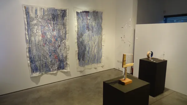 Painting into Textile: Inspired by Michael Kidner, 2016, Flowers Gallery