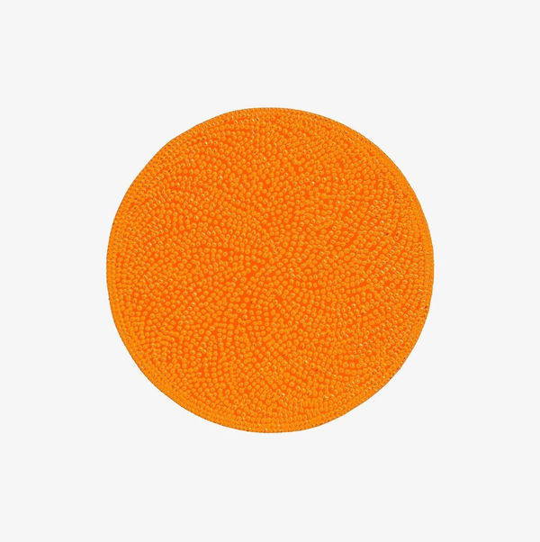 Orange Spike Spot Oil on Canvas Painting by Jennifer Pinder