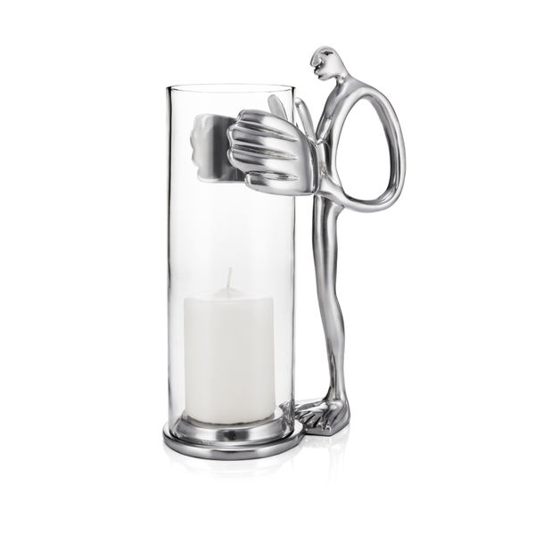Candle Holder Large Man aluminium candle holder by Carrol Boyes