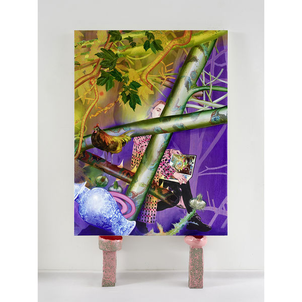 Hiding Out, 2025 Acrylic on canvas 160 x 120 cm