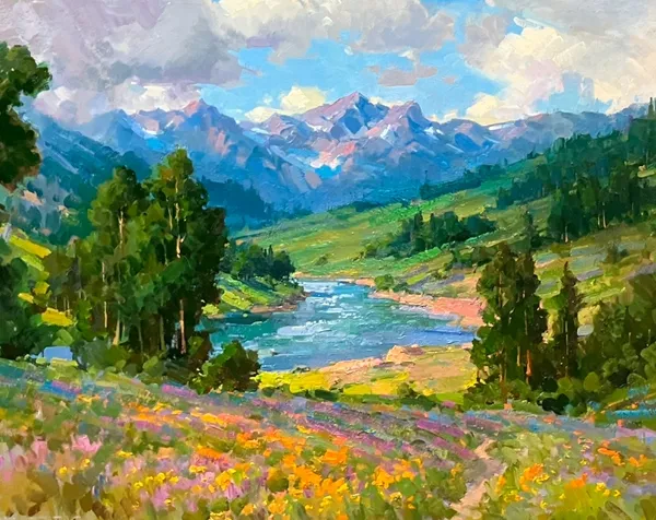 Ovanes Berberian , Summer day in Idaho , 2023