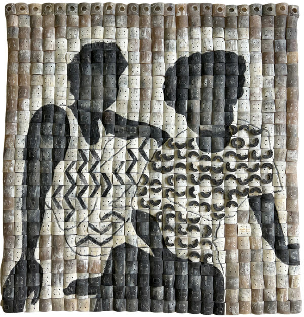 Enoch Nii Amon Hammond - Cow horn boy II, 2025