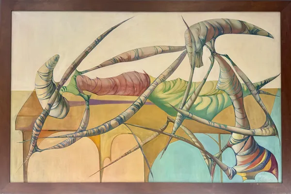 Reclining Moor, 1953 19.75 x 32 in Oil on canvas