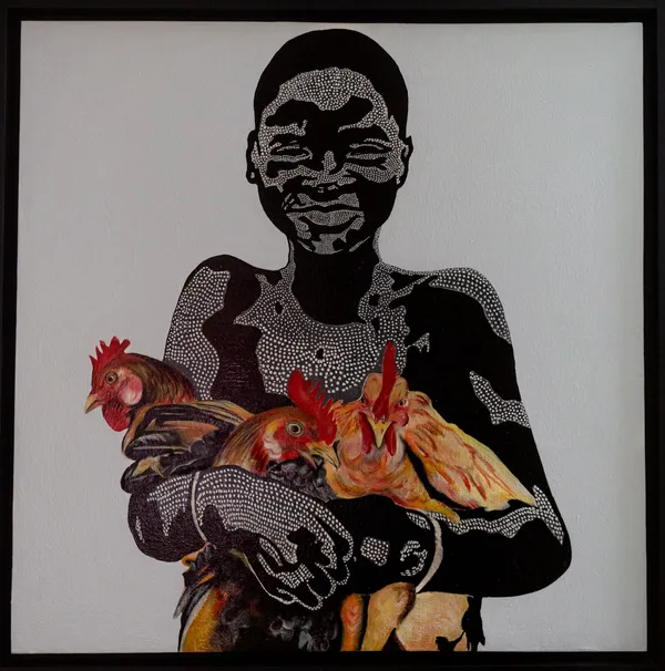 Nathanaël Vodouhè Cérémoniel 8, 2026 Acrylic on canvas 2m x 2m