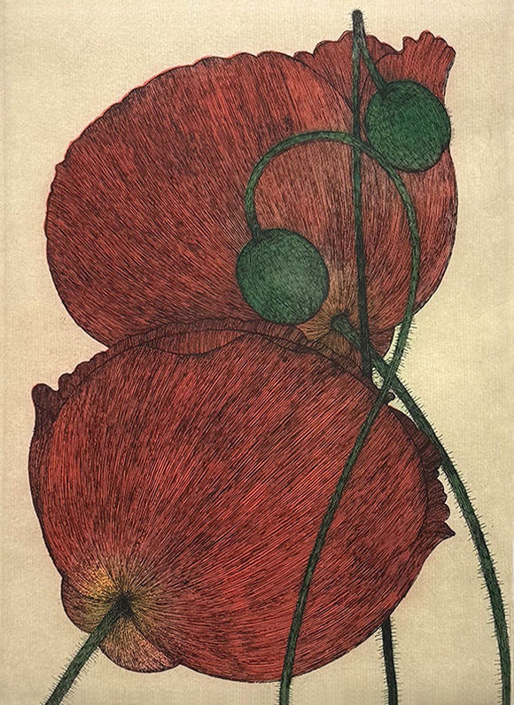 Art Hansen Four Poppies 1987 35 100 1