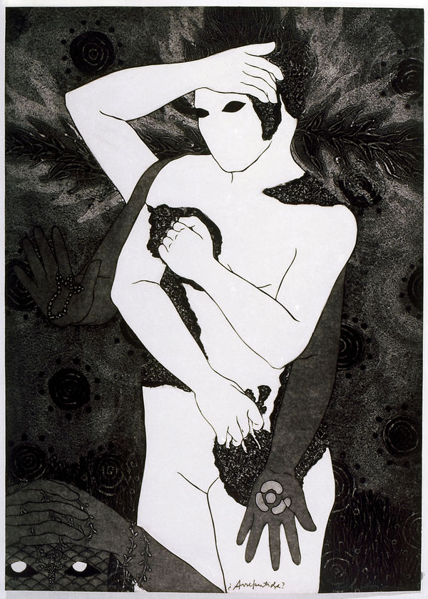 Belkis Ayón, ¿Arrepentida? (Repentant?), 1993