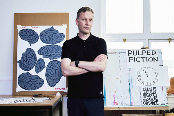 David Shrigley - Wine, Drink It Quickly, 2021