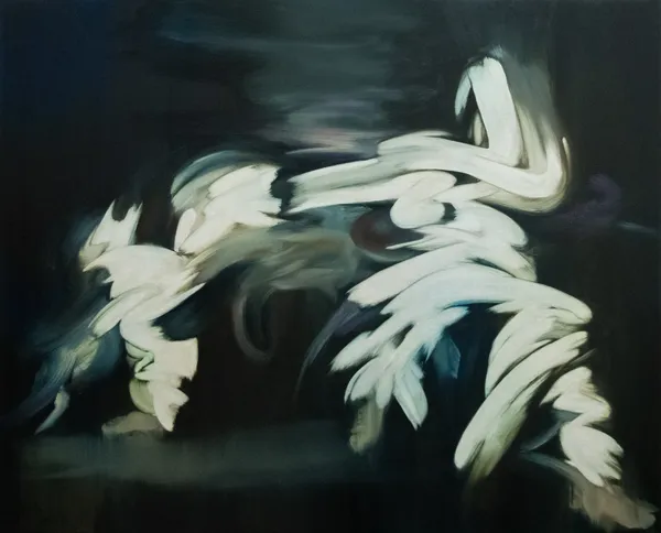 ‘Dual Vessel’ 2025 90 x 110 cm Oil on canvas