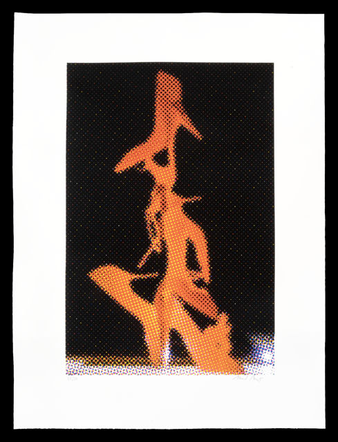 Red Heels, 2025, Siebdruck auf Bütten