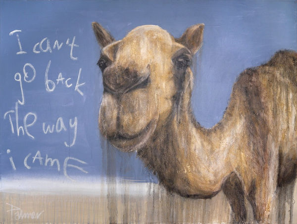 I Can't Go Back the Way I Came 92 x 120cm Acrylic and Oil on canvas