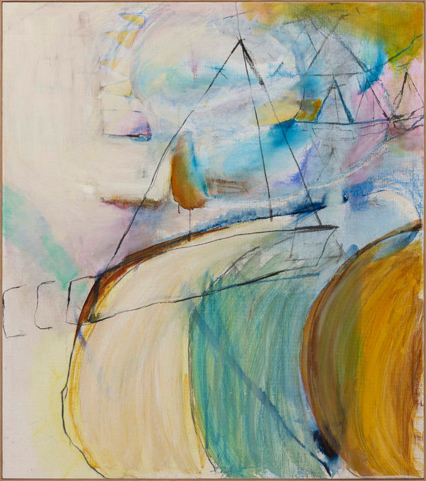 Lydia Janssen Sea Crown, 2017 Oil, Pastel and Charcoal on Linen 92h x 82w cm