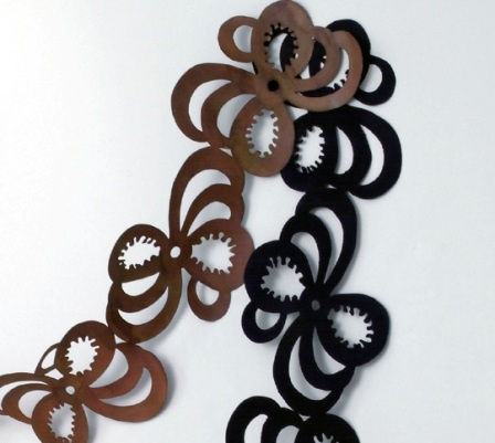 Prussian Blue, 2008, ink, dry pigment on paper, 5' x 6' crop