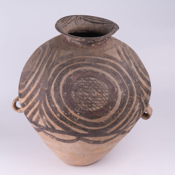 A Majiayao Culture piriform jar, 3300-2000 BC
