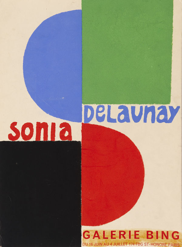 Poster for Galerie Bing, Paris by Sonia Delaunay
