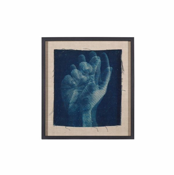 Work no. 26, 2017 Cyanotype on linen