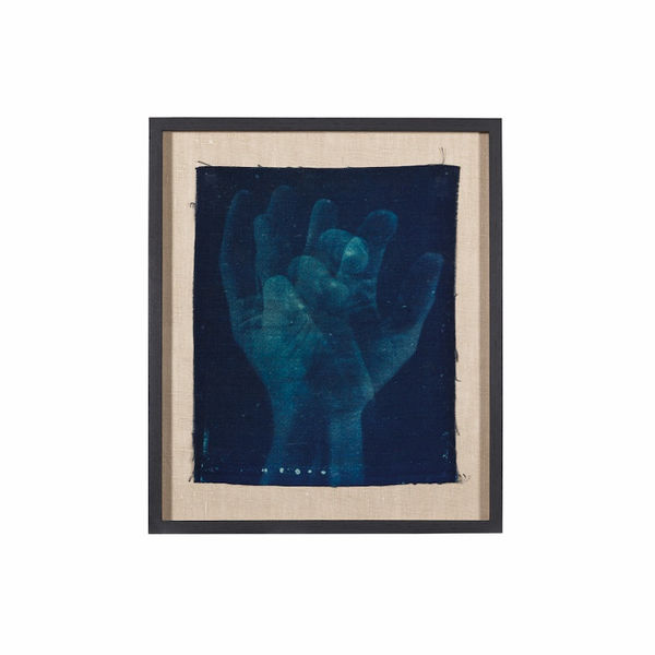 Work no. 34, 2017 Cyanotype on linen