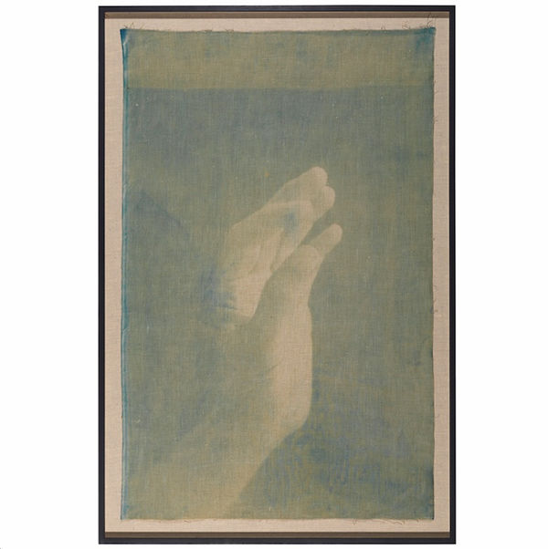 Work no. 129, 2018 Cyanotype on linen