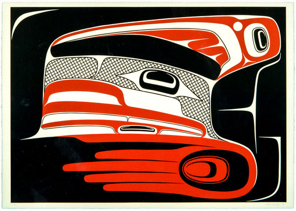 "T-Silii-AA-Lis" Raven Finned Killer Whale" by Robert Davidson