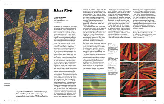 Sue Taylor reviews Klaus Moje at the Portland Art Museum (American Craft)