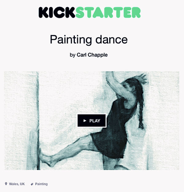 Kickstarter - Painting dance