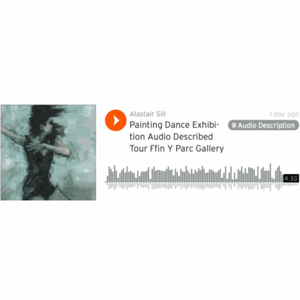 Audio-described tour flyer and booking information