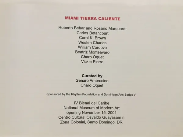 Centro Cultural Osvaldo Guayasamin Miami Tierra Caliente