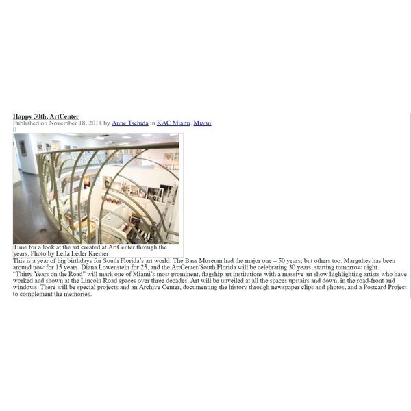 Art Center ALumni exhibit 30 years on the Road