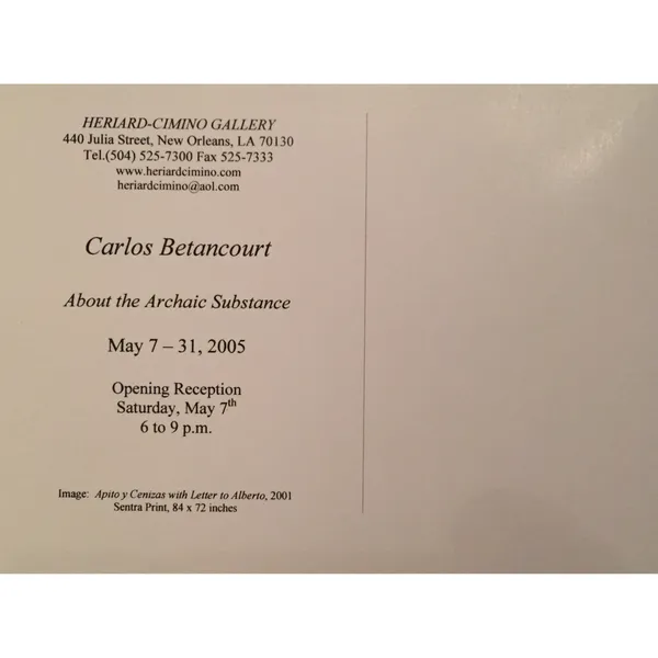 About the Archaic Substance Heriard Cimino