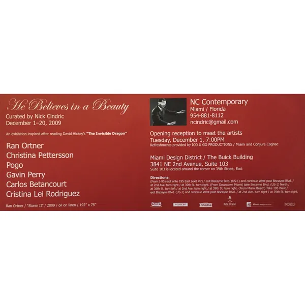 He Believes in Beauty group exhibit NC Contemporary