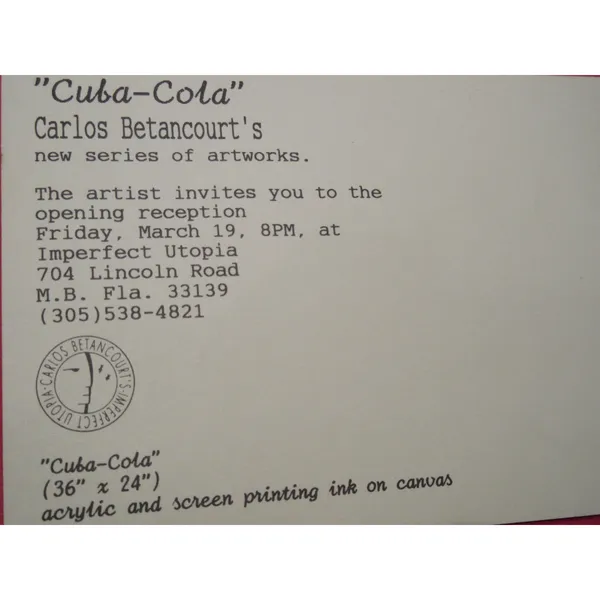 Sincretic Silkscreens CubaCola Imperfect Utopia