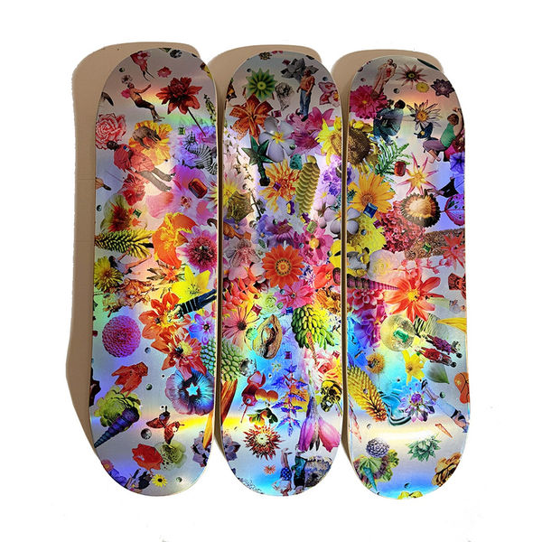 Skateboard Triptych, Re-Collections VI, 2024 $1100.00, Hand Signed