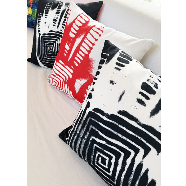 Cushions from The Print series, 2024 $110.00 each, open edition