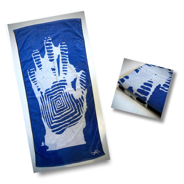 SOLD Towel. $45.00 SOLD, Reproduction of The Print (blue), 2008