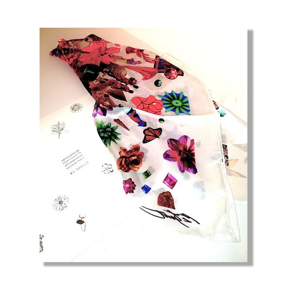 Scarf. Signed and Numbered. Limited Edition. Only two left. $500.00, reproduction of Re-Collections VI, 2009-2013