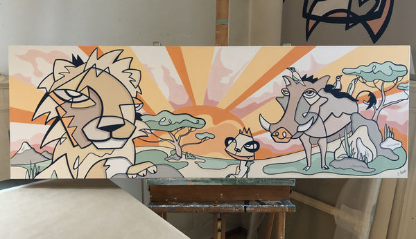 Lion King, Commission Painting