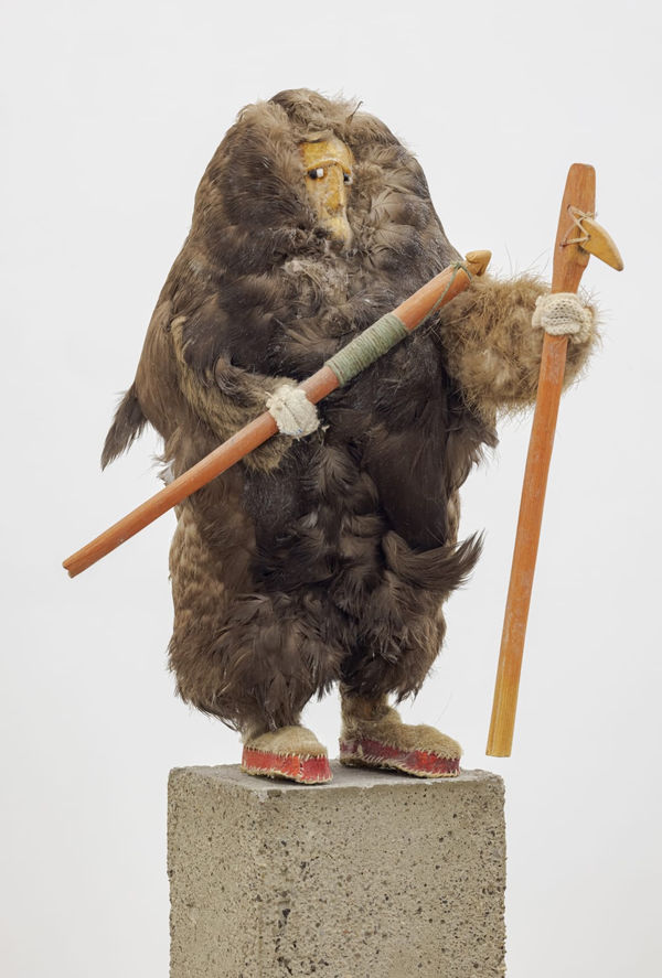 Artist Unknown (Bethel, Alaska) , Yup’ik Doll Made From A Bird (Standing Hunter with Harpoon and Gaff) , late 20th century