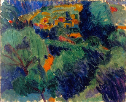 Lyons, 1922 oil on canvas 14 ½ x 18 inches (37 x 45.7cm)