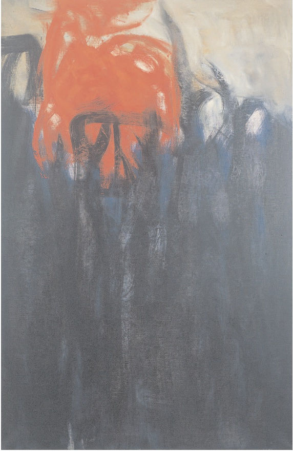Untitled (Columns of Fire), 1959 Oil on canvas 48 x 32 ins (122 x 81 cm)
