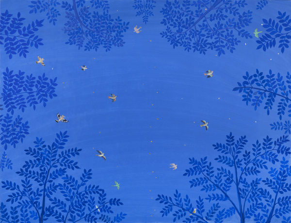 Jethro Buck, Night Birds (flying over the Fire), 2025