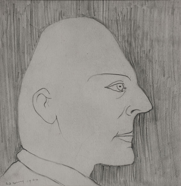 Laurence Stephen Lowry, Head of a Man, 1920