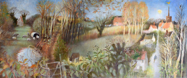 Tessa Newcomb, Midwinter walk as the light is going , 2021