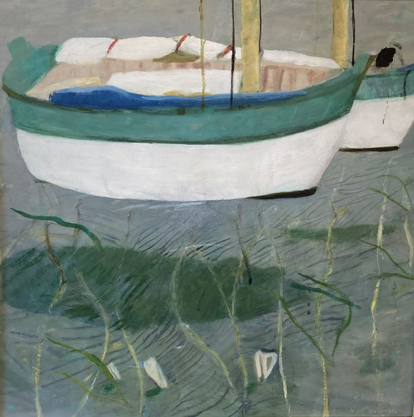 Mary Newcomb, Boats on transparent water, 1986