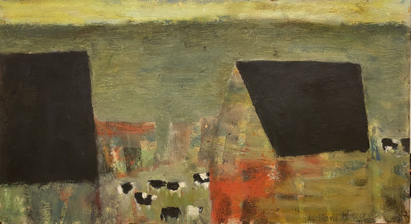 Mary Newcomb, Cows and Barns, 1966
