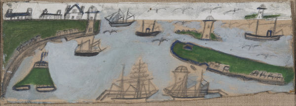 Alfred Wallis, Mount's Bay, c. 1930