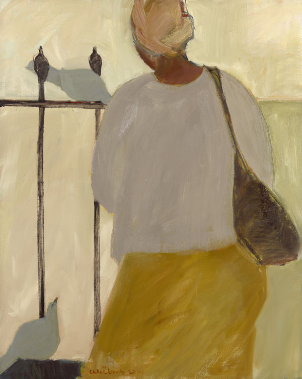 31. Railings and Doves, Oil, 50"x 40"