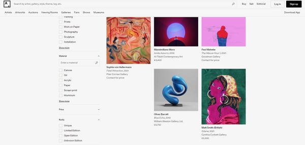 Matt Smith featured in Art Fair Highlights on Artsy.net